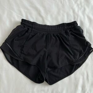 Lululemon Hotty Hot women’s low rise shorts. 2.5”, black size 4.
